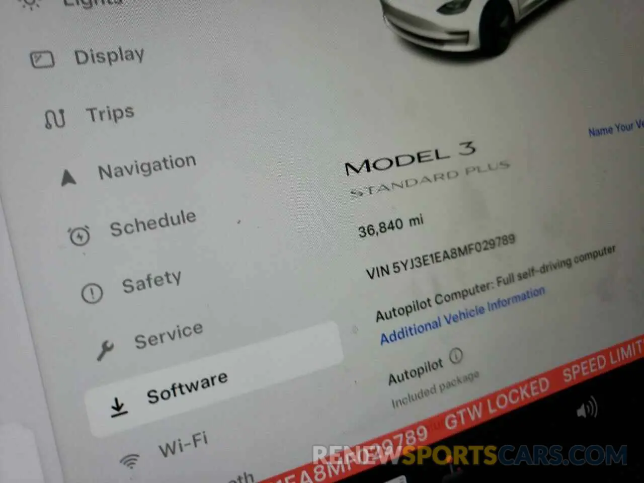 9 Photograph of a damaged car 5YJ3E1EA8MF029789 TESLA MODEL 3 2021