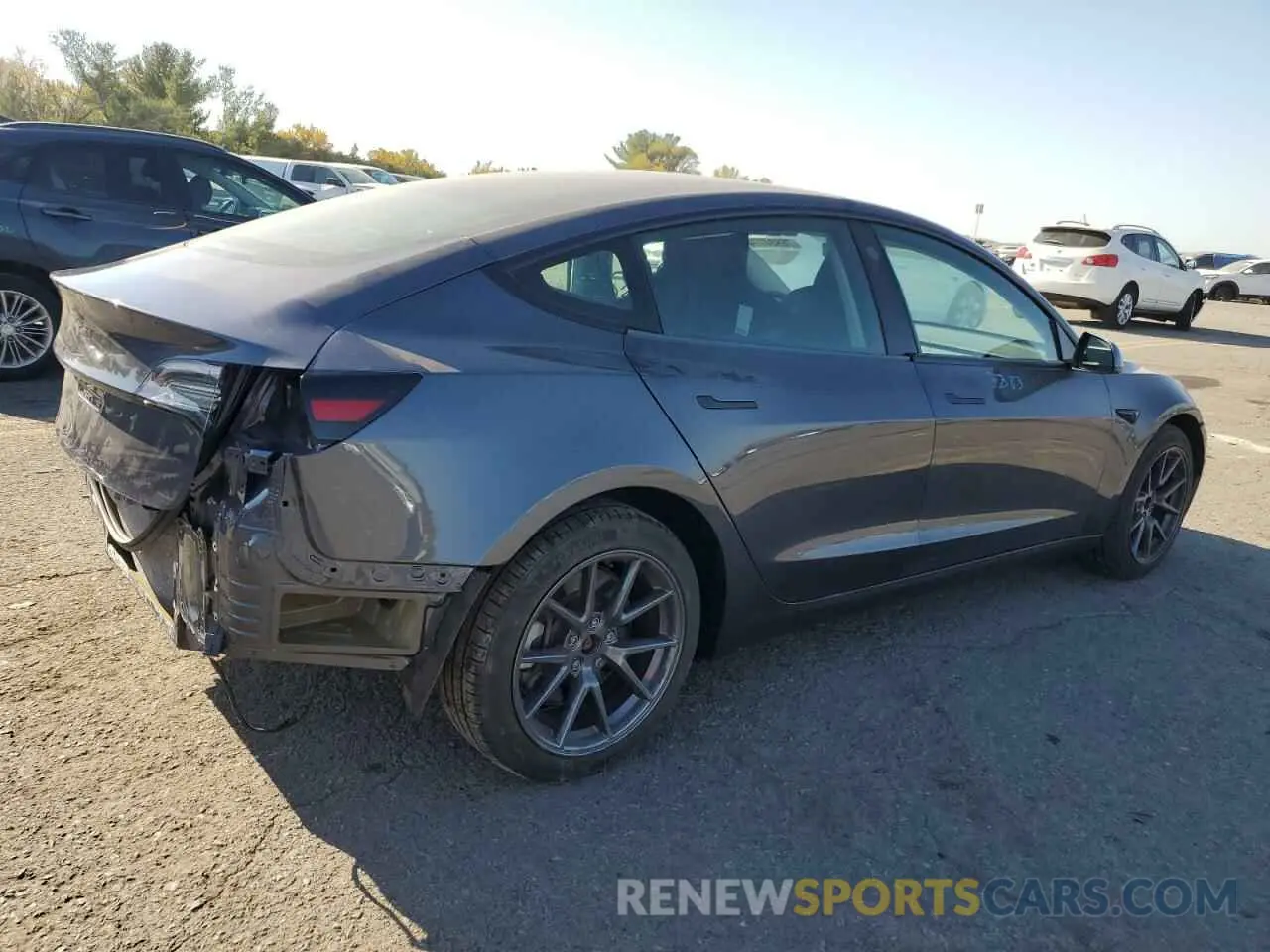 3 Photograph of a damaged car 5YJ3E1EA8MF048097 TESLA MODEL 3 2021