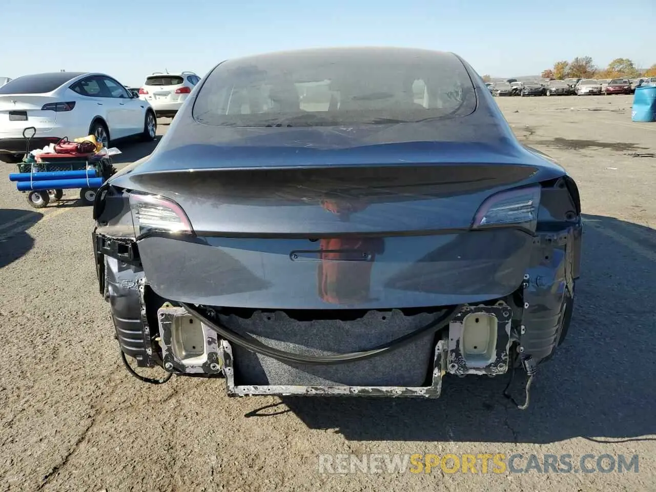 6 Photograph of a damaged car 5YJ3E1EA8MF048097 TESLA MODEL 3 2021