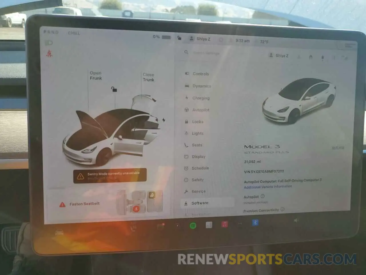 9 Photograph of a damaged car 5YJ3E1EA8MF072111 TESLA MODEL 3 2021