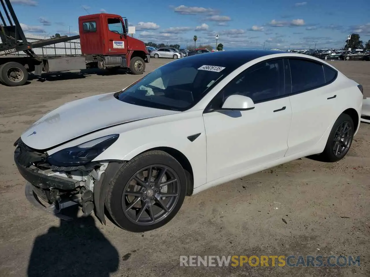 1 Фотография поврежденного автомобиля 5YJ3E1EA8MF074974 TESLA MODEL 3 2021