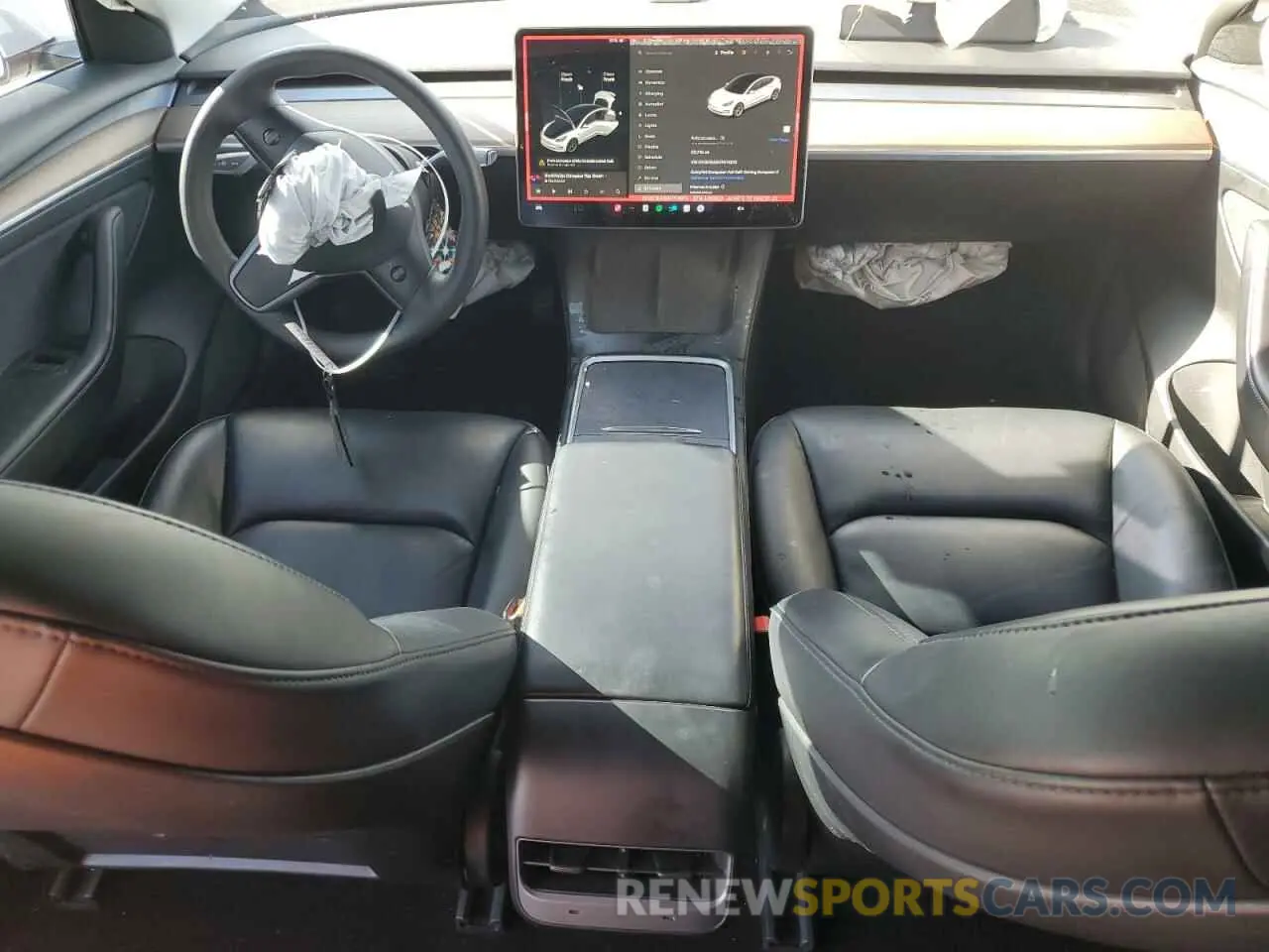 8 Фотография поврежденного автомобиля 5YJ3E1EA8MF074974 TESLA MODEL 3 2021