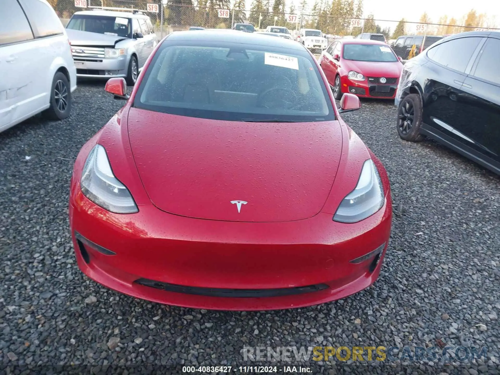 12 Photograph of a damaged car 5YJ3E1EA8MF088244 TESLA MODEL 3 2021