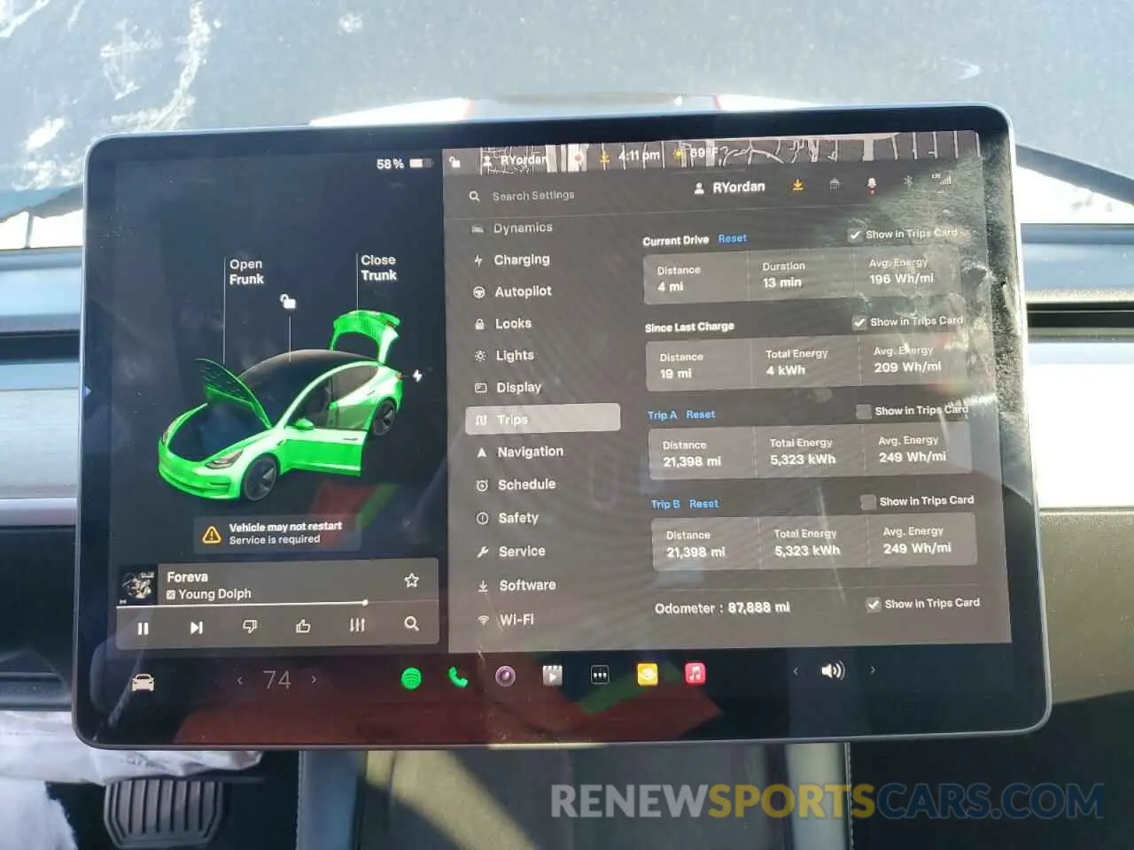 9 Фотография поврежденного автомобиля 5YJ3E1EA8MF092813 TESLA MODEL 3 2021