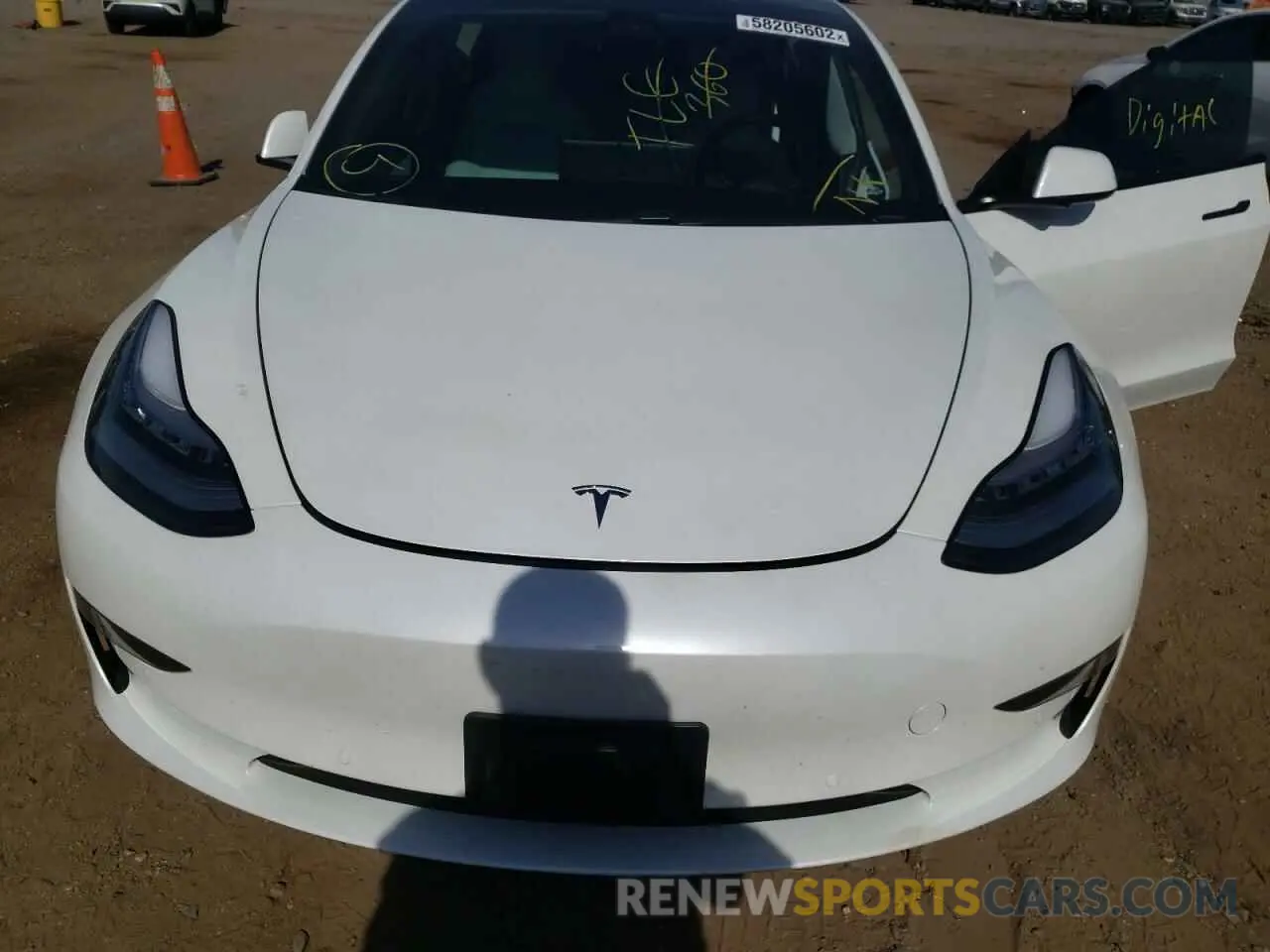 7 Photograph of a damaged car 5YJ3E1EA8MF848382 TESLA MODEL 3 2021