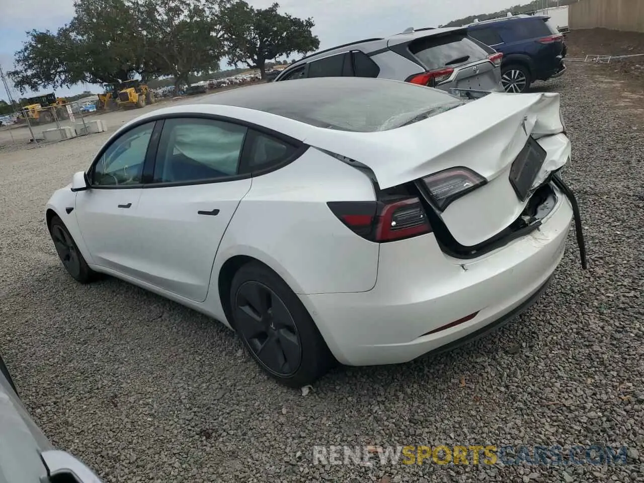 2 Photograph of a damaged car 5YJ3E1EA8MF854361 TESLA MODEL 3 2021