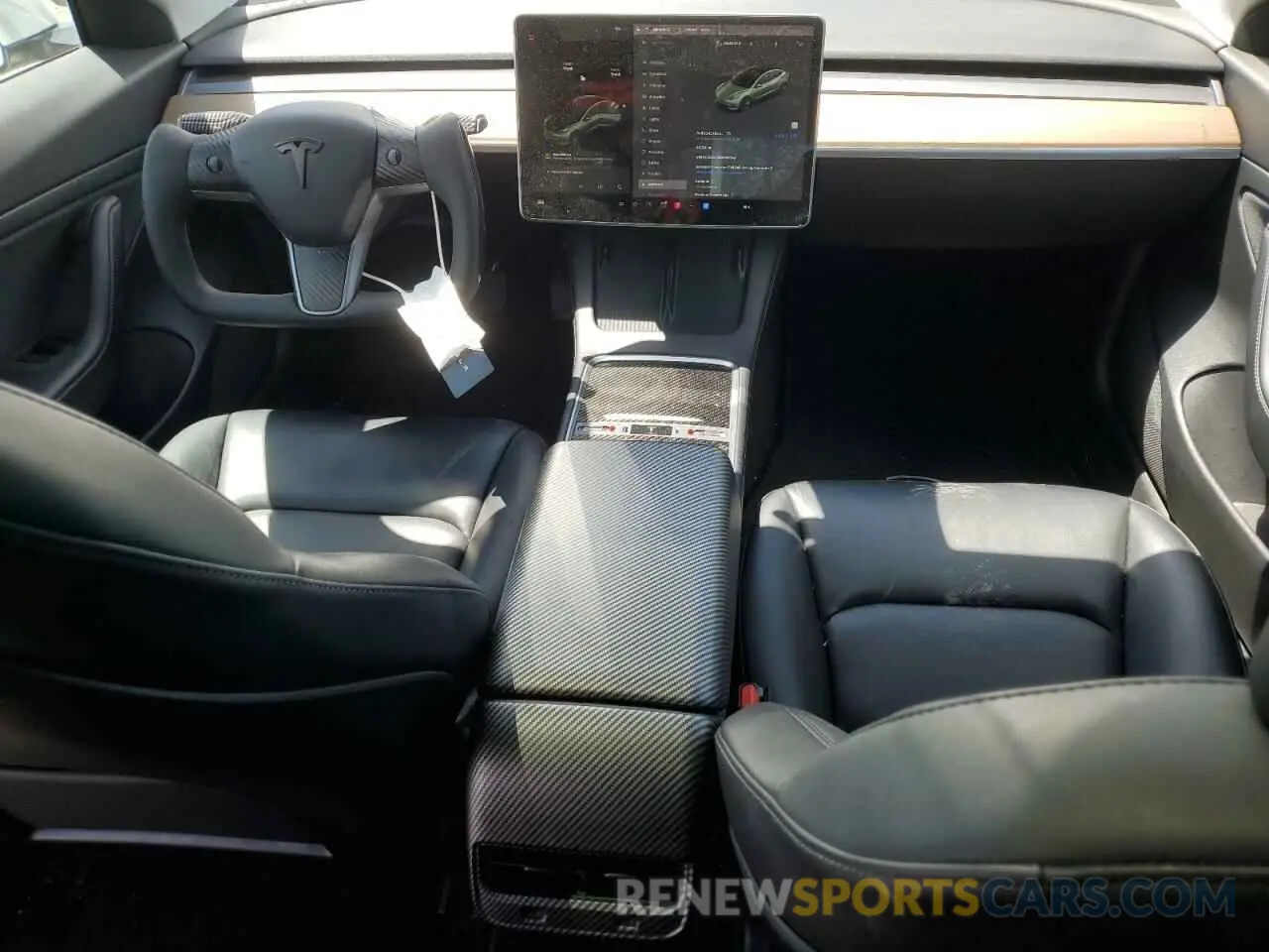 8 Фотография поврежденного автомобиля 5YJ3E1EA8MF857843 TESLA MODEL 3 2021
