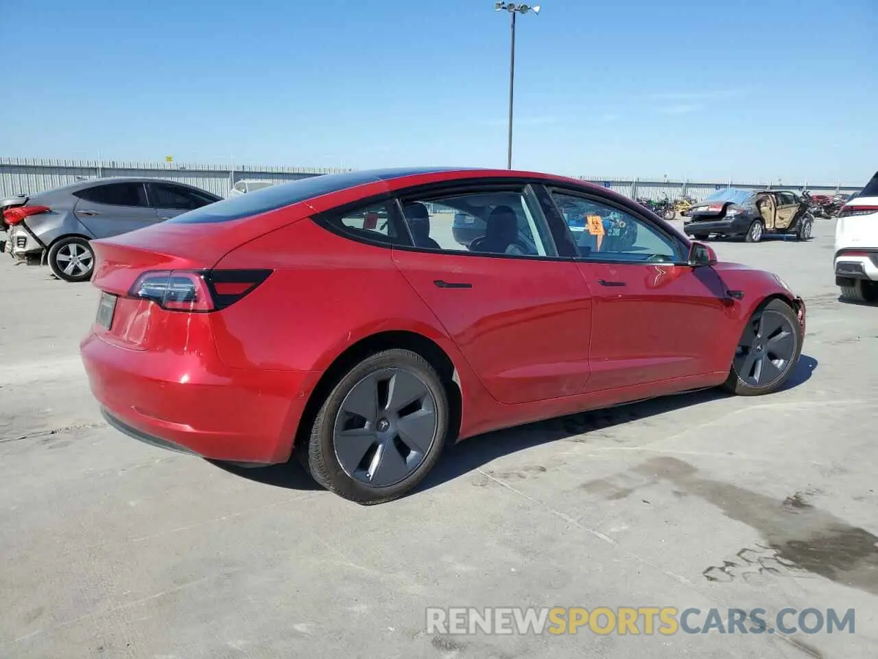 3 Photograph of a damaged car 5YJ3E1EA8MF859432 TESLA MODEL 3 2021