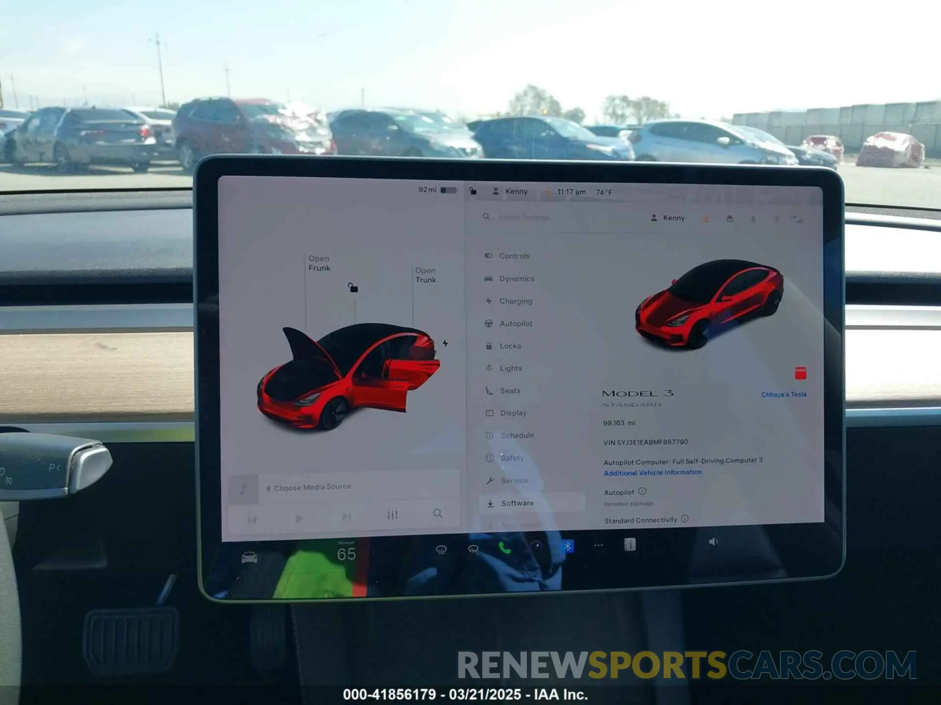 19 Фотография поврежденного автомобиля 5YJ3E1EA8MF867790 TESLA MODEL 3 2021