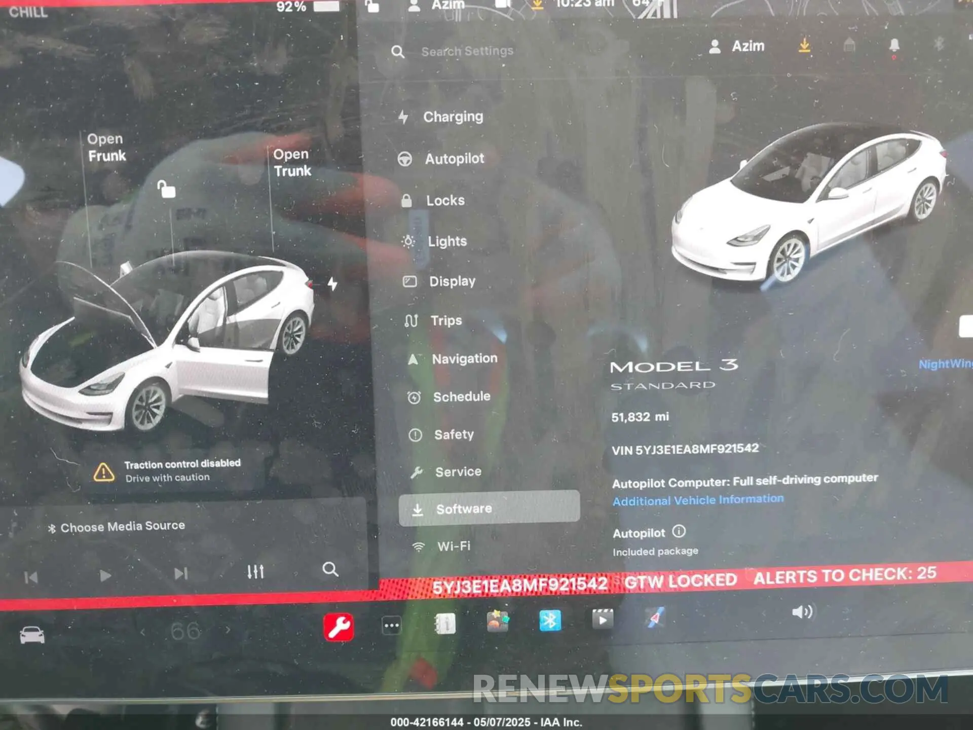 7 Фотография поврежденного автомобиля 5YJ3E1EA8MF921542 TESLA MODEL 3 2021