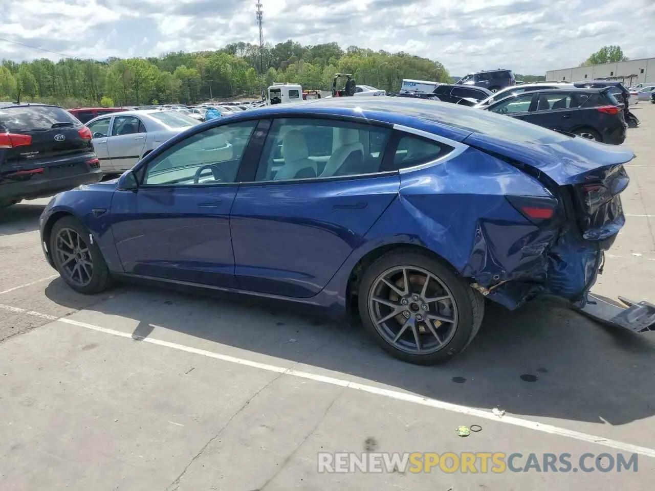 2 Фотография поврежденного автомобиля 5YJ3E1EA8MF978274 TESLA MODEL 3 2021