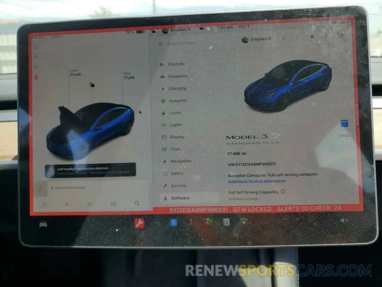 9 Фотография поврежденного автомобиля 5YJ3E1EA8MF986231 TESLA MODEL 3 2021