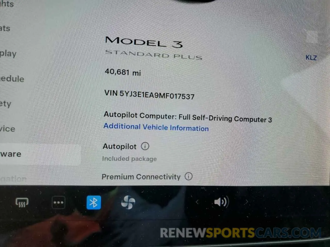 9 Фотография поврежденного автомобиля 5YJ3E1EA9MF017537 TESLA MODEL 3 2021