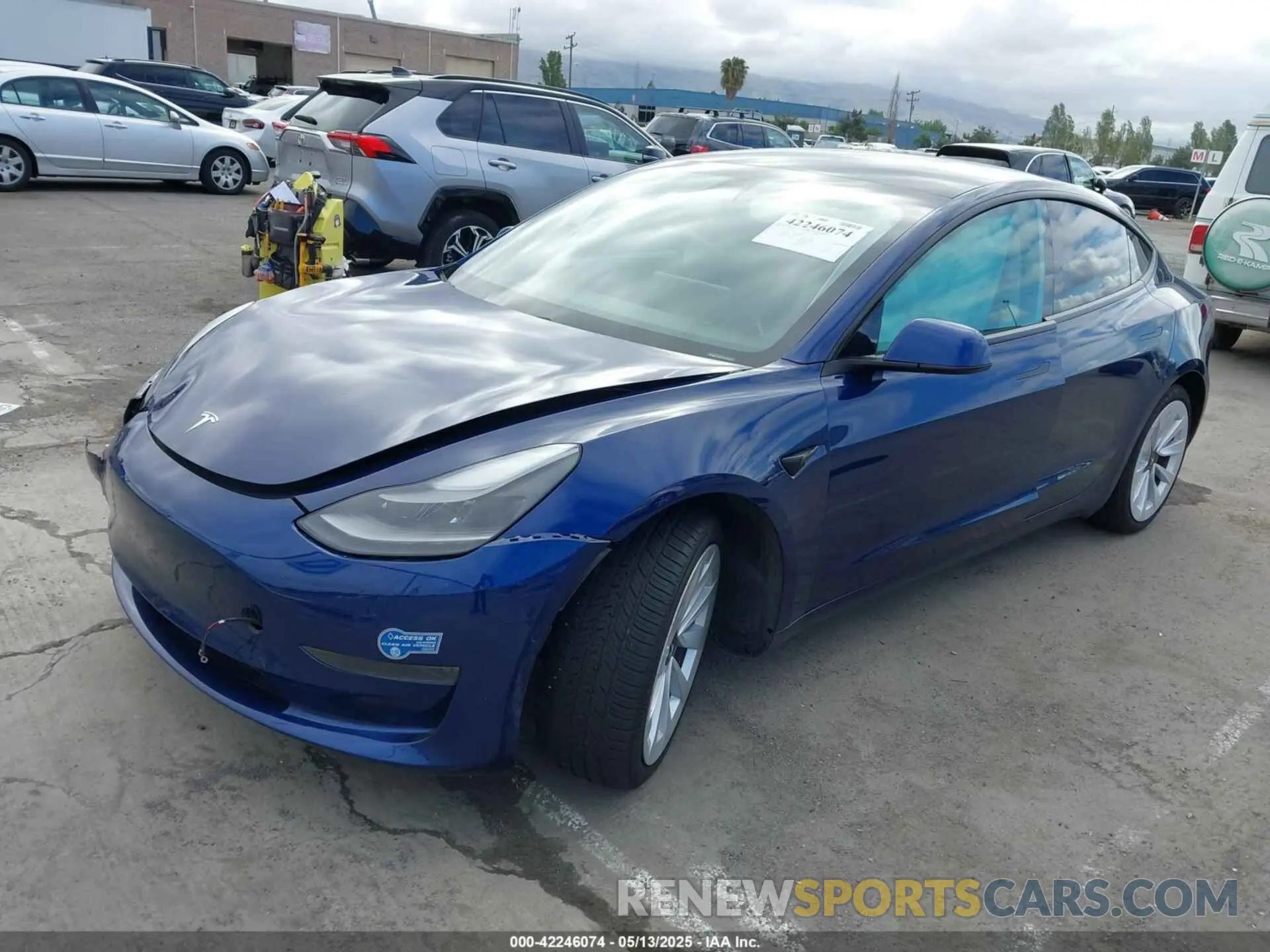 2 Фотография поврежденного автомобиля 5YJ3E1EA9MF020860 TESLA MODEL 3 2021