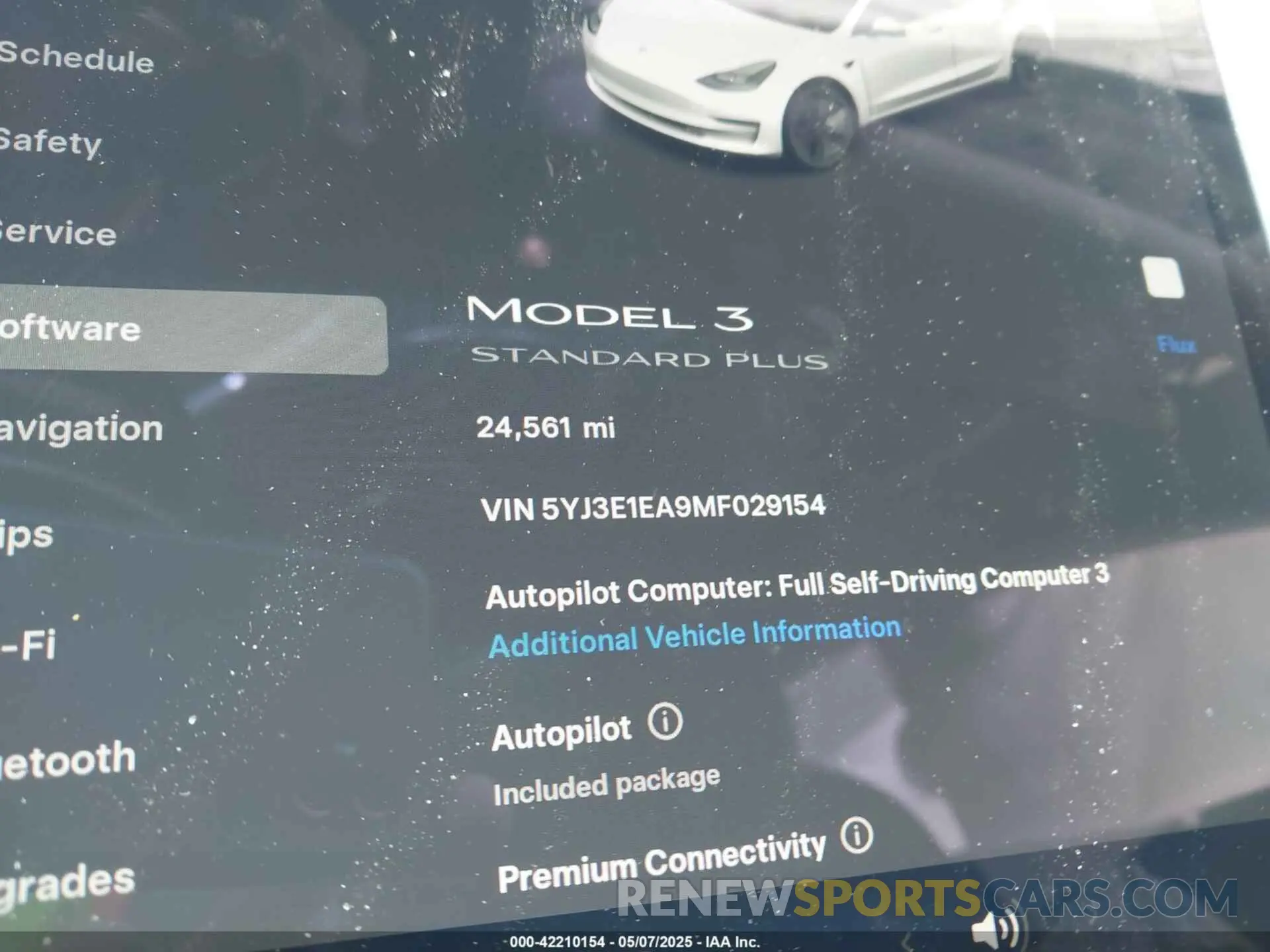 15 Фотография поврежденного автомобиля 5YJ3E1EA9MF029154 TESLA MODEL 3 2021