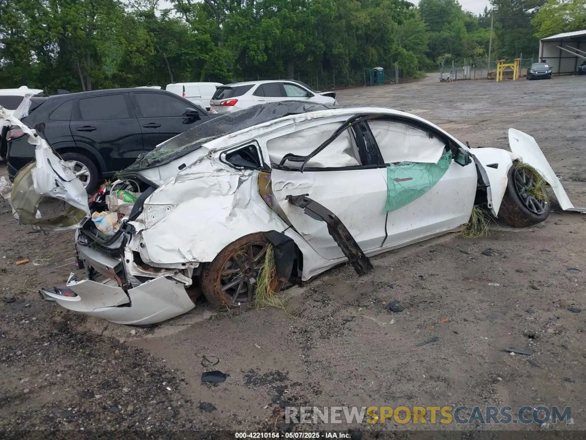 4 Фотография поврежденного автомобиля 5YJ3E1EA9MF029154 TESLA MODEL 3 2021