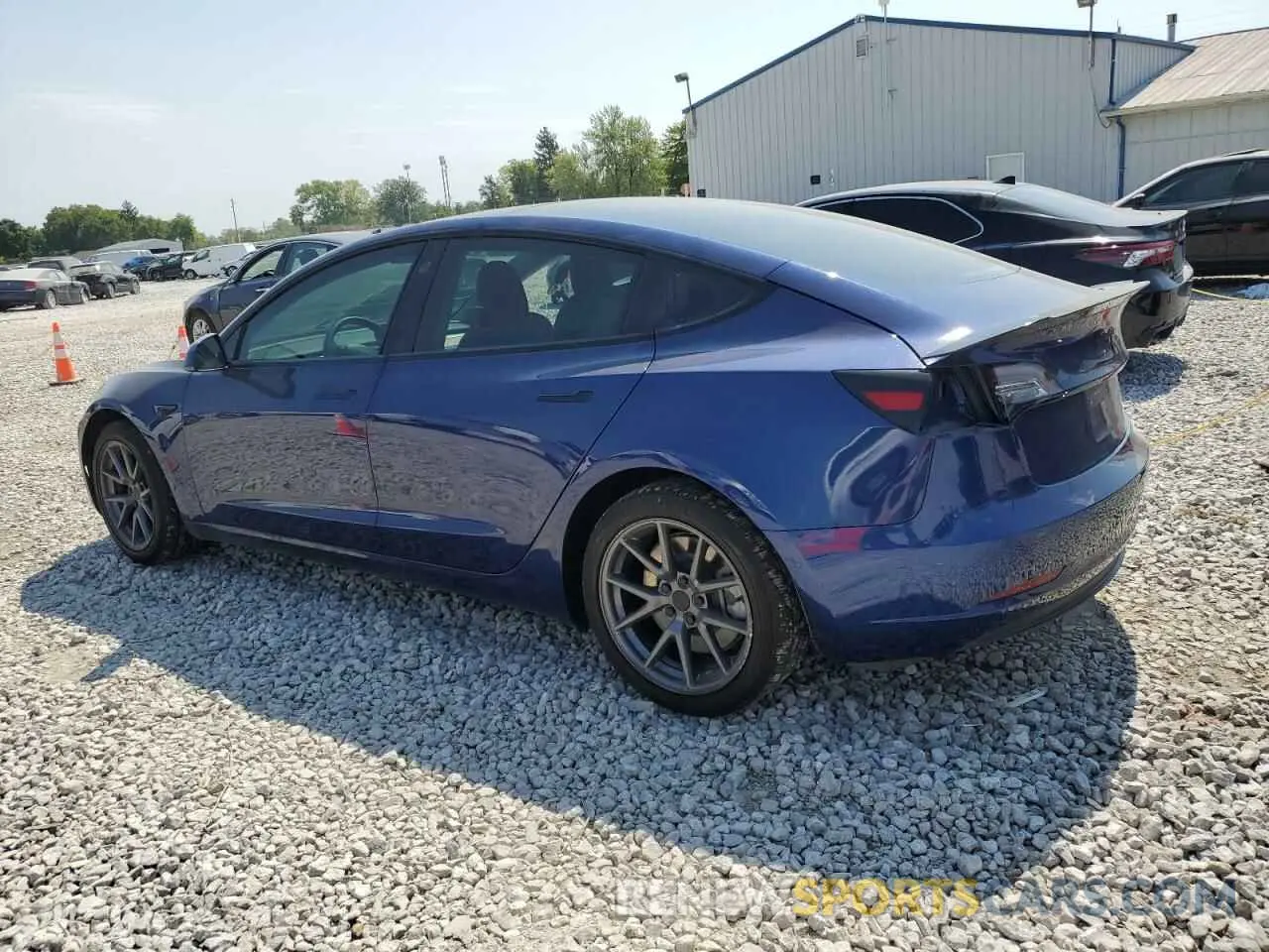 2 Photograph of a damaged car 5YJ3E1EA9MF057374 TESLA MODEL 3 2021
