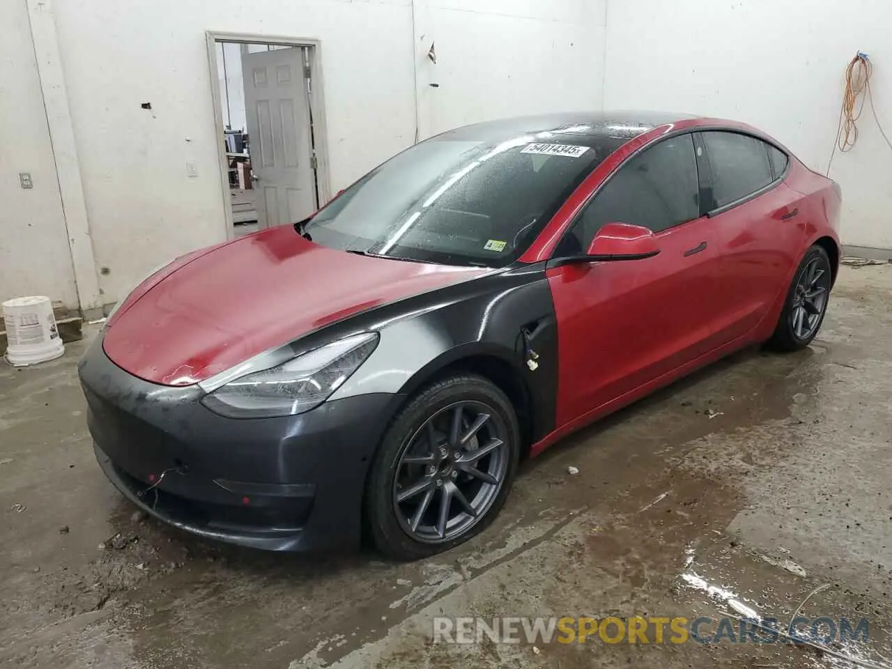 1 Photograph of a damaged car 5YJ3E1EA9MF059769 TESLA MODEL 3 2021