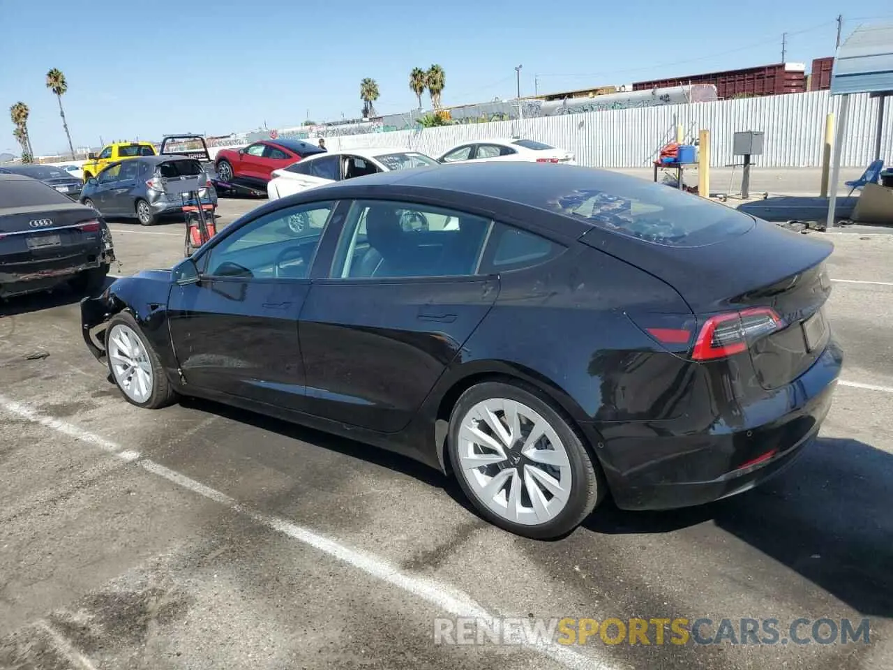2 Photograph of a damaged car 5YJ3E1EA9MF065944 TESLA MODEL 3 2021
