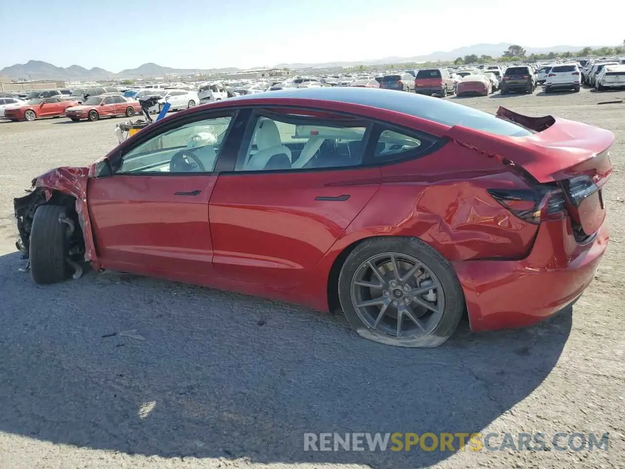 2 Фотография поврежденного автомобиля 5YJ3E1EA9MF070657 TESLA MODEL 3 2021