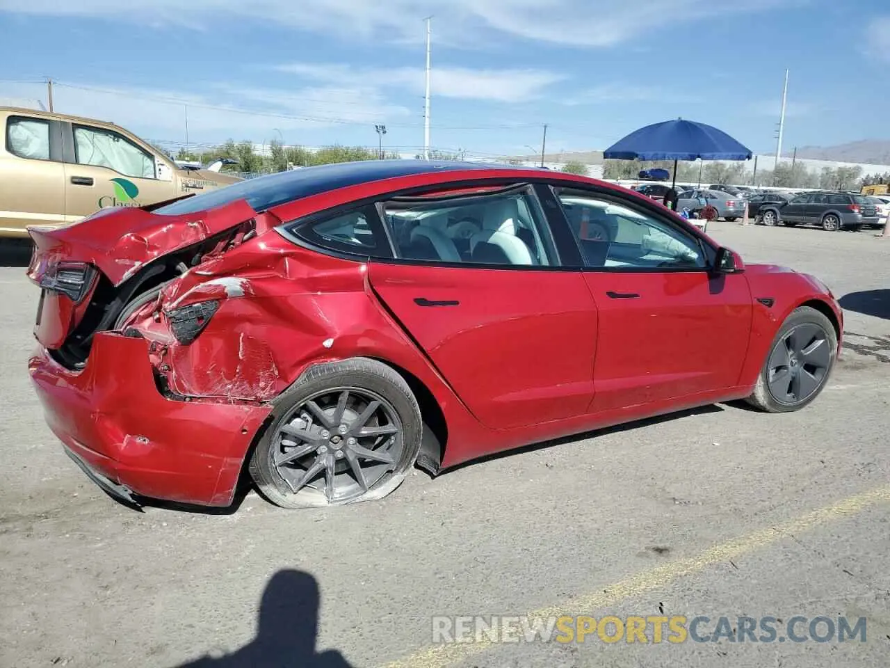 3 Фотография поврежденного автомобиля 5YJ3E1EA9MF070657 TESLA MODEL 3 2021