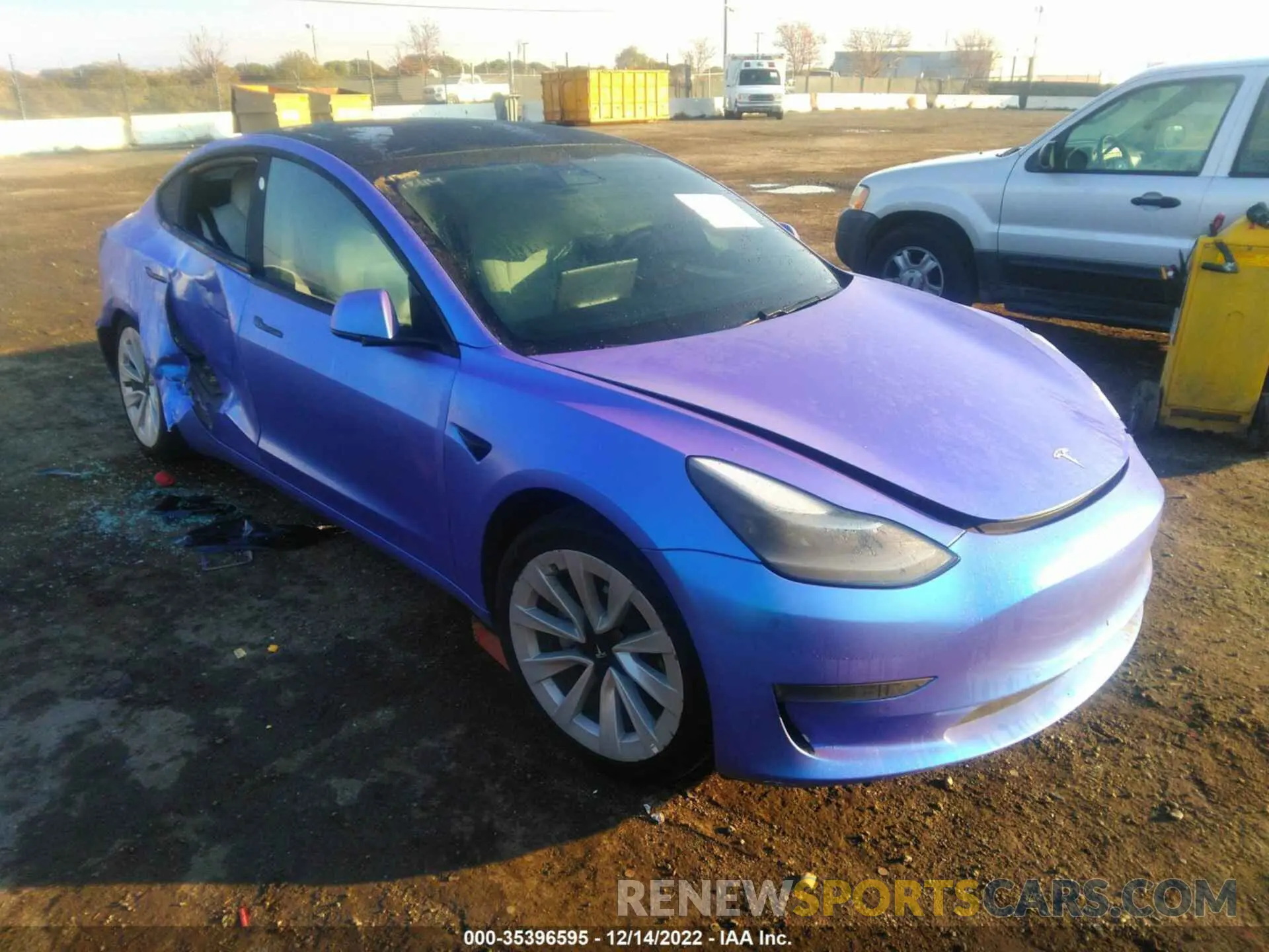 1 Фотография поврежденного автомобиля 5YJ3E1EA9MF071694 TESLA MODEL 3 2021