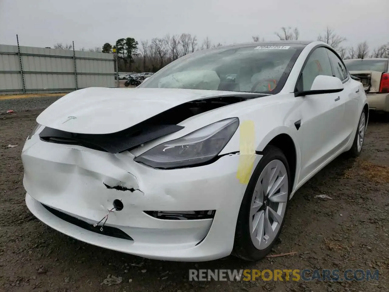 2 Photograph of a damaged car 5YJ3E1EA9MF084980 TESLA MODEL 3 2021