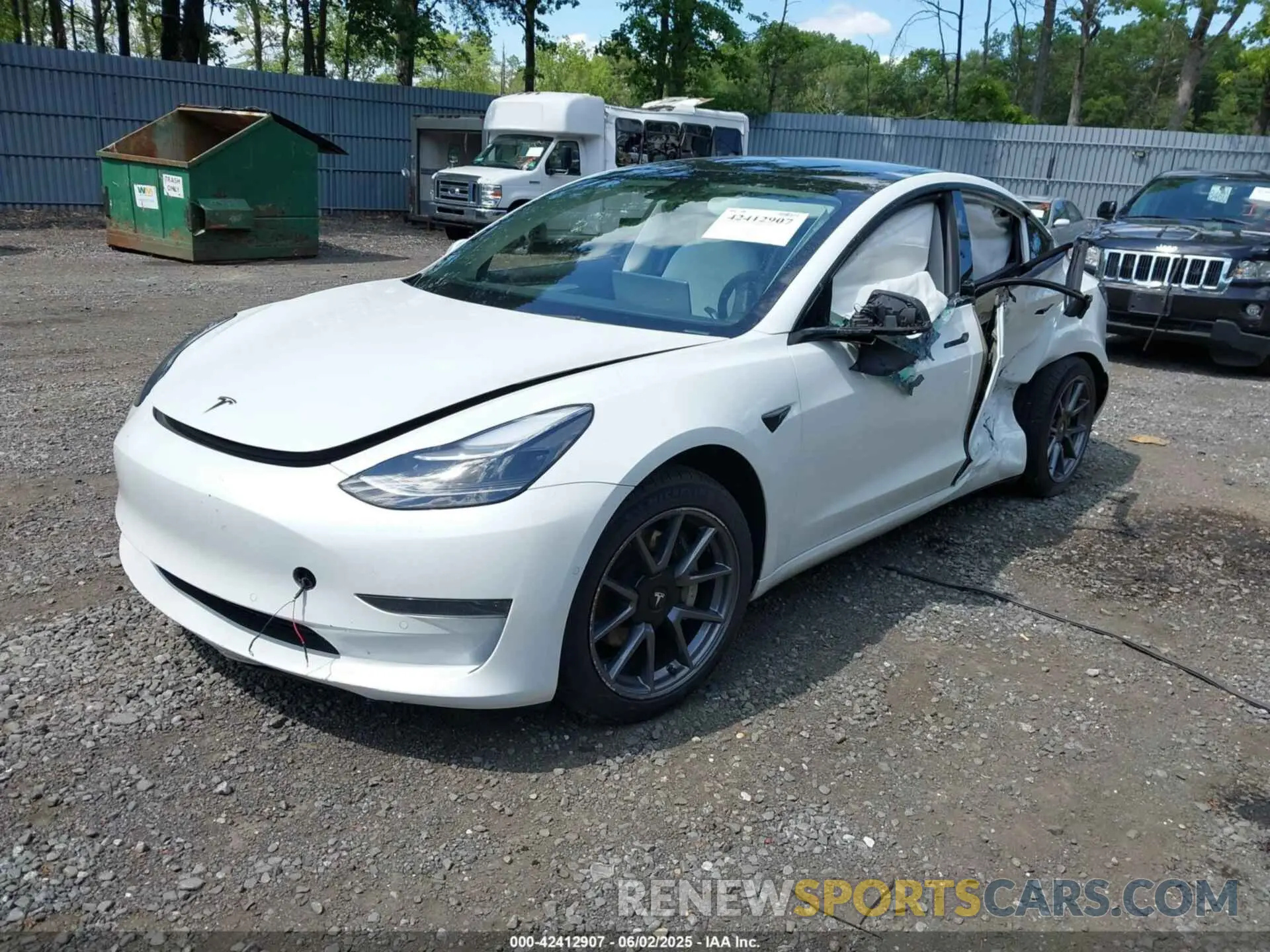 2 Фотография поврежденного автомобиля 5YJ3E1EA9MF092626 TESLA MODEL 3 2021