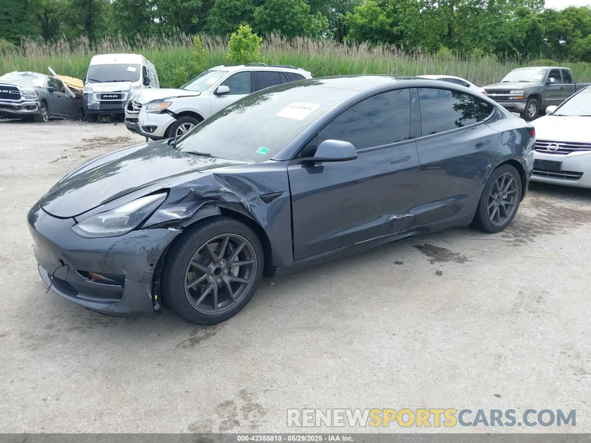 2 Фотография поврежденного автомобиля 5YJ3E1EA9MF094554 TESLA MODEL 3 2021