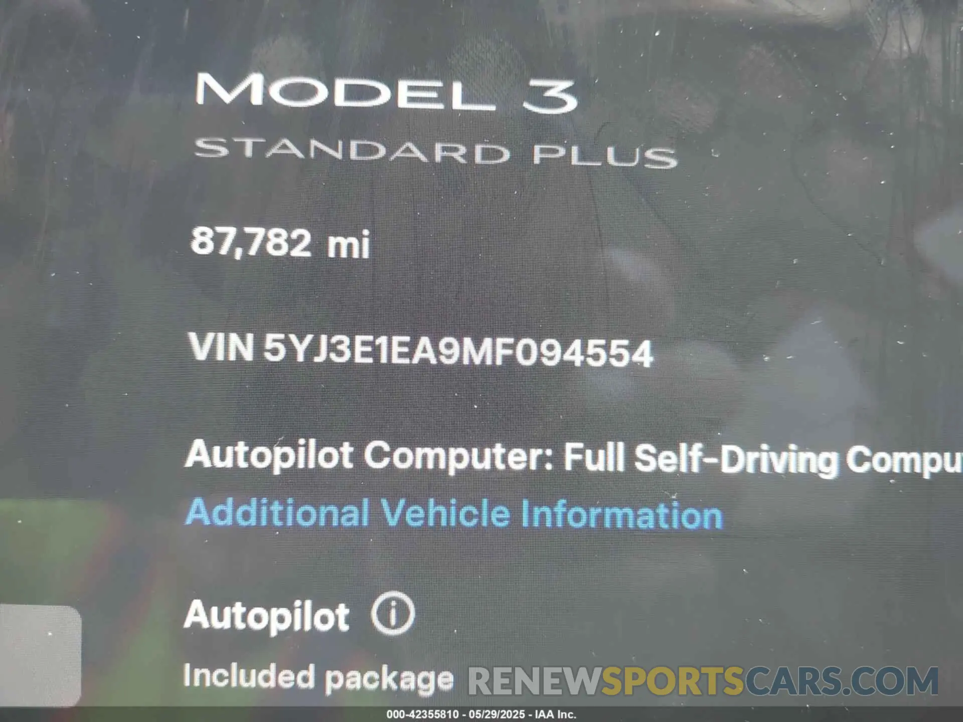 9 Фотография поврежденного автомобиля 5YJ3E1EA9MF094554 TESLA MODEL 3 2021