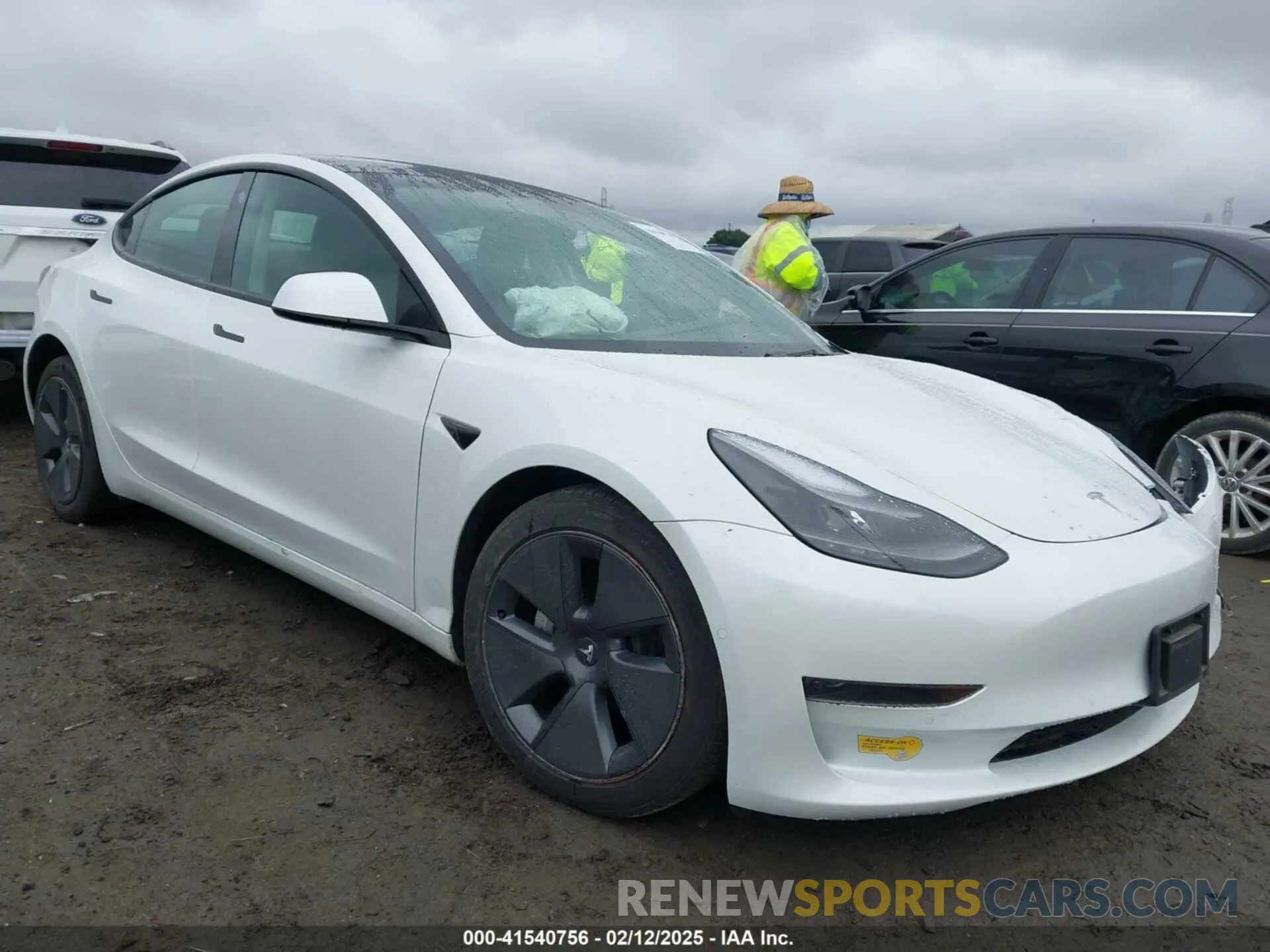 1 Фотография поврежденного автомобиля 5YJ3E1EA9MF095719 TESLA MODEL 3 2021