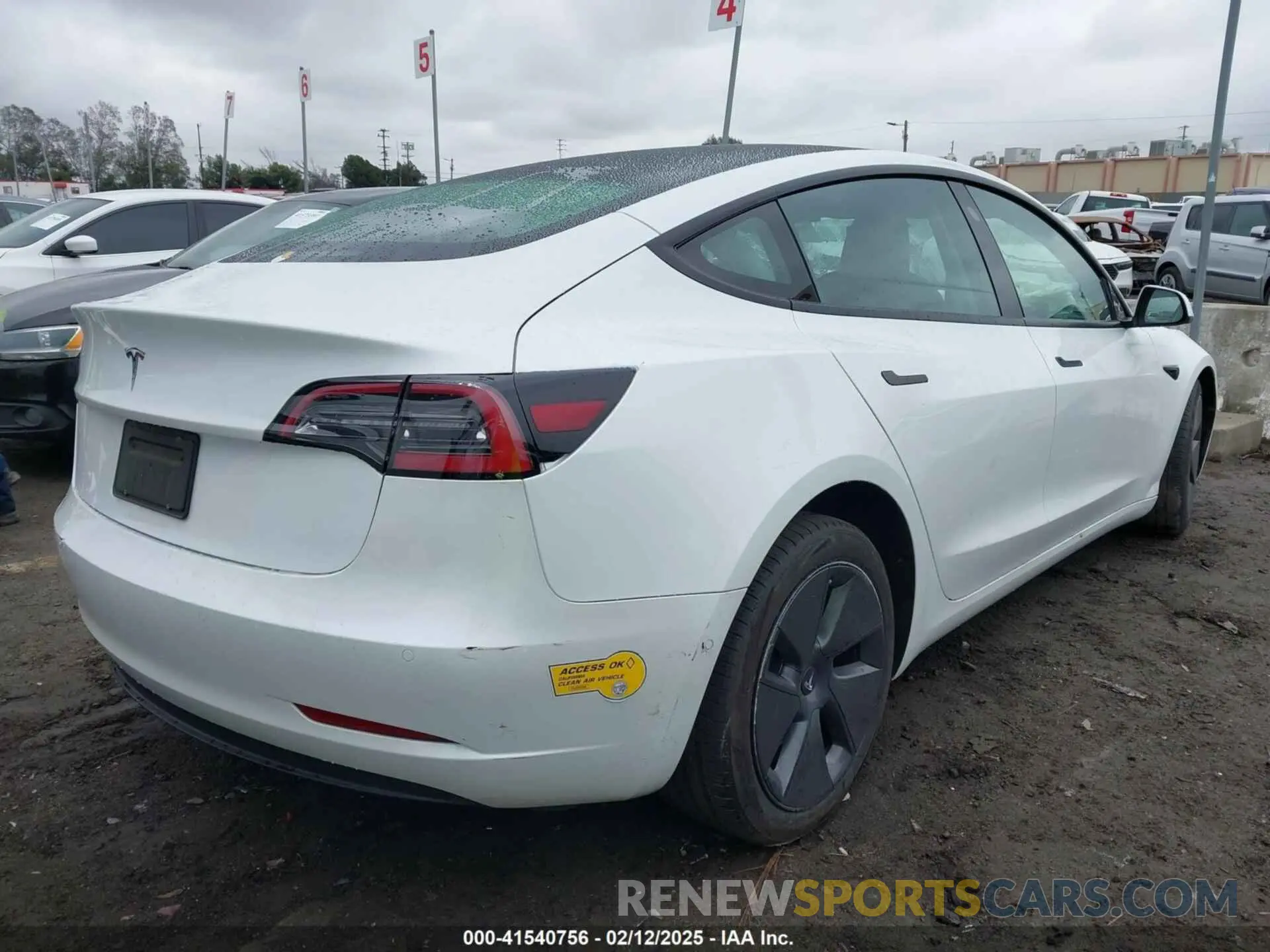 4 Фотография поврежденного автомобиля 5YJ3E1EA9MF095719 TESLA MODEL 3 2021