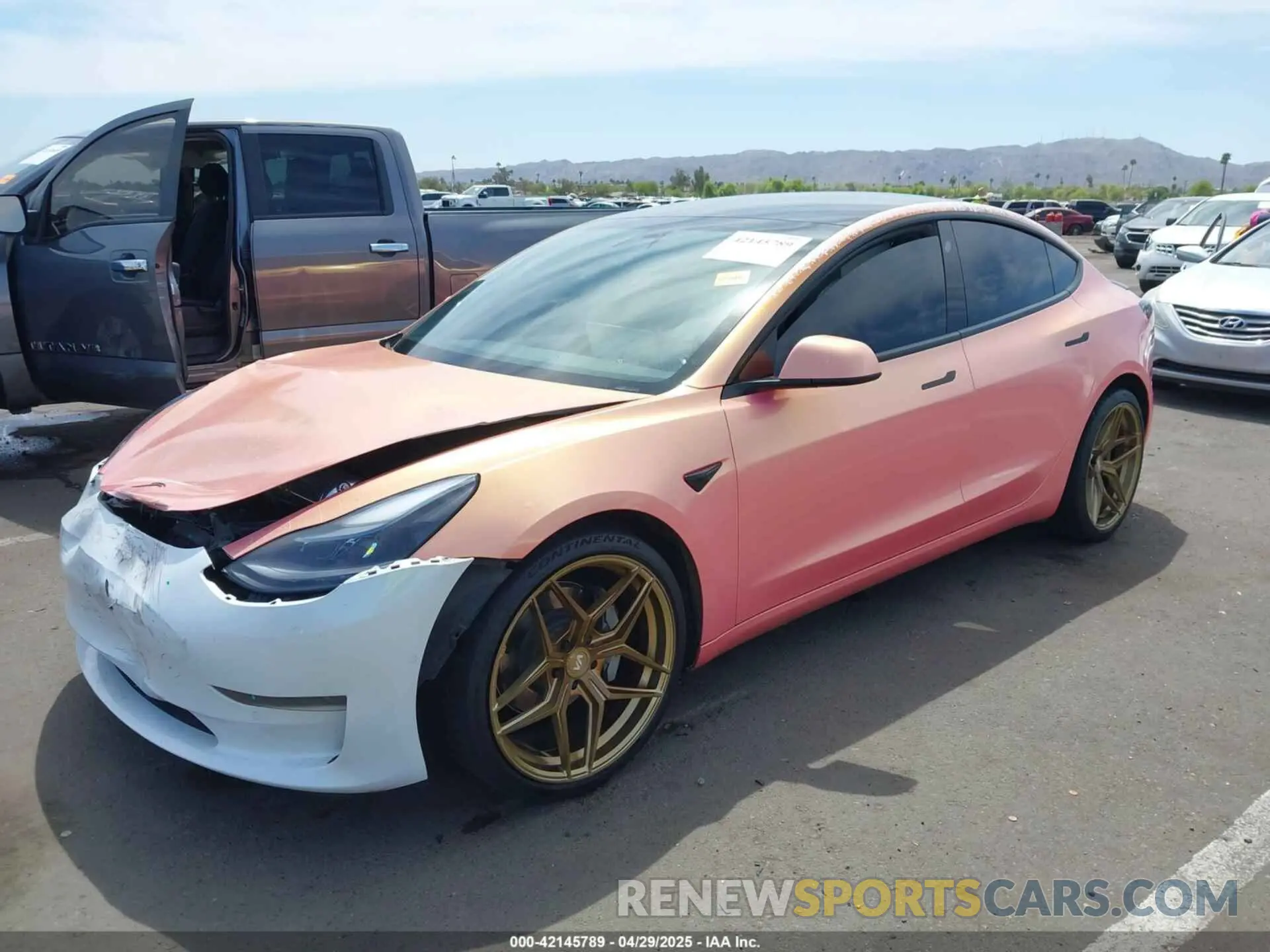 2 Фотография поврежденного автомобиля 5YJ3E1EA9MF097437 TESLA MODEL 3 2021