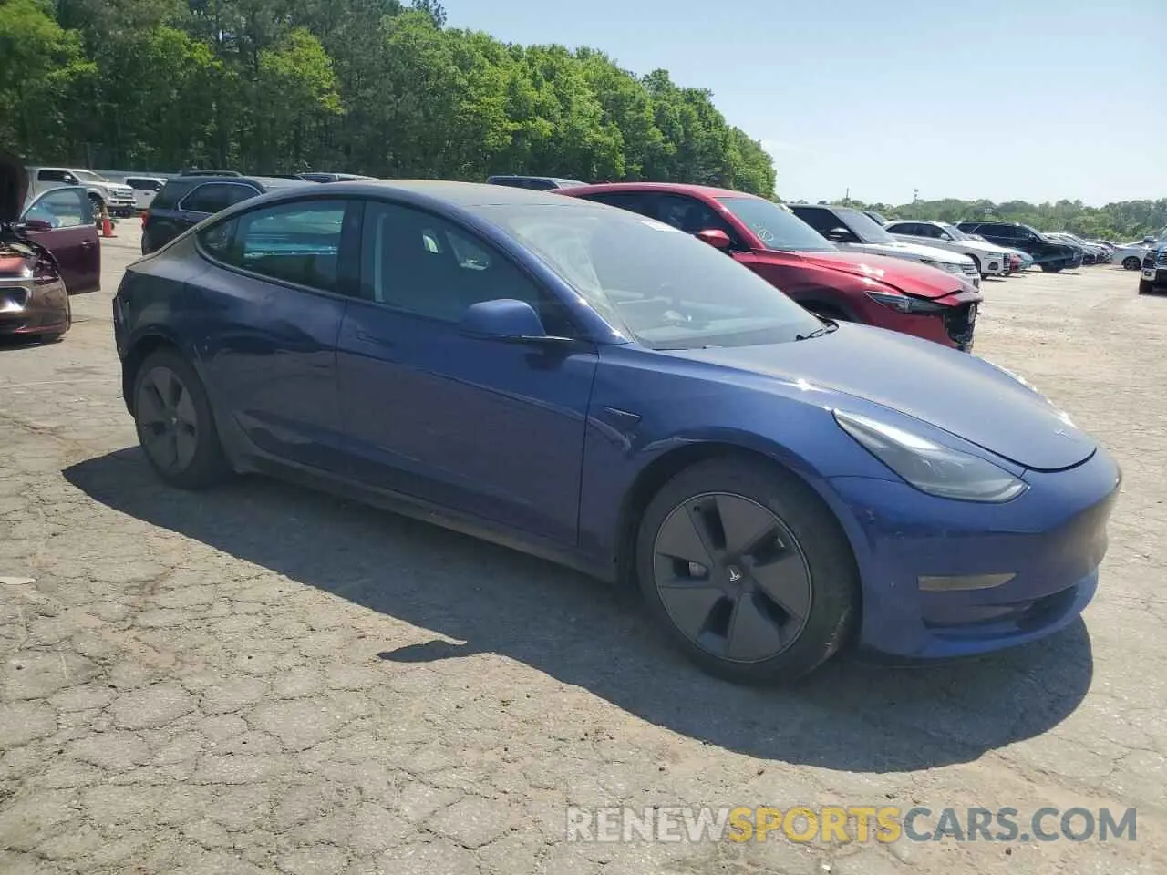 4 Фотография поврежденного автомобиля 5YJ3E1EA9MF867426 TESLA MODEL 3 2021