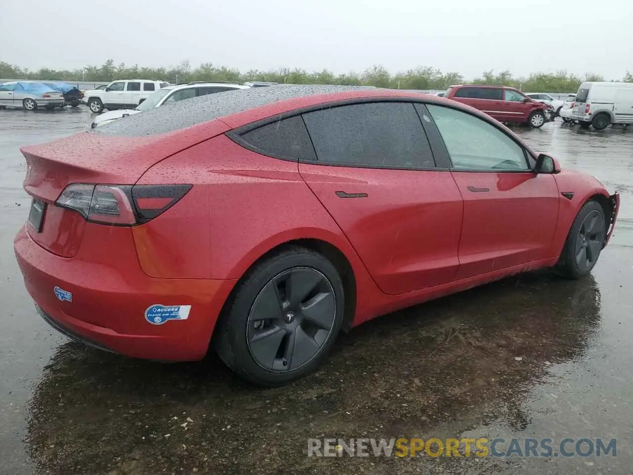 3 Photograph of a damaged car 5YJ3E1EA9MF870214 TESLA MODEL 3 2021