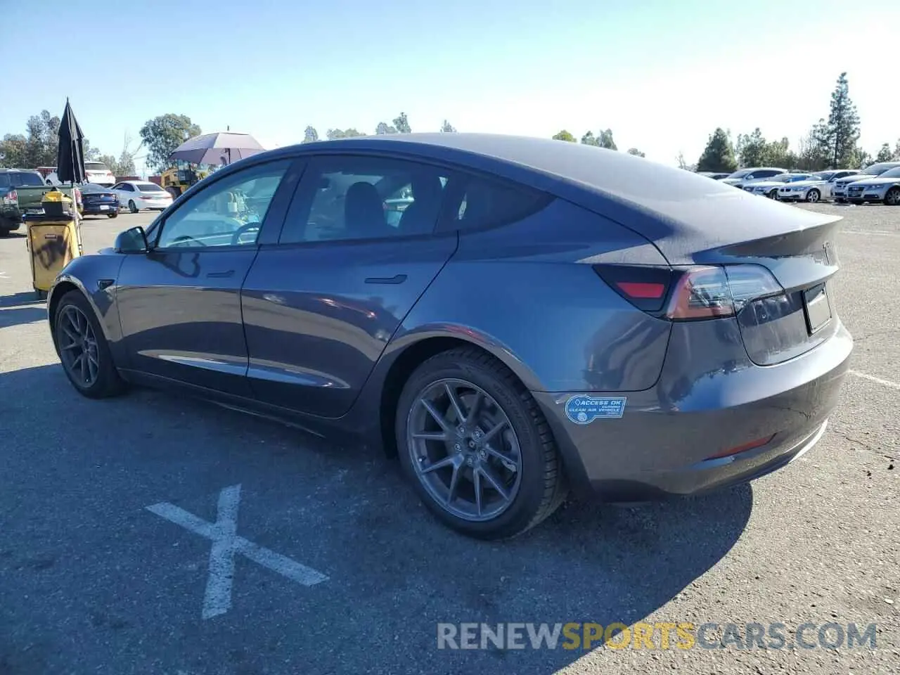 2 Photograph of a damaged car 5YJ3E1EA9MF872920 TESLA MODEL 3 2021