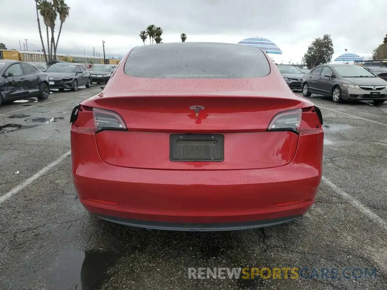 6 Photograph of a damaged car 5YJ3E1EA9MF873033 TESLA MODEL 3 2021