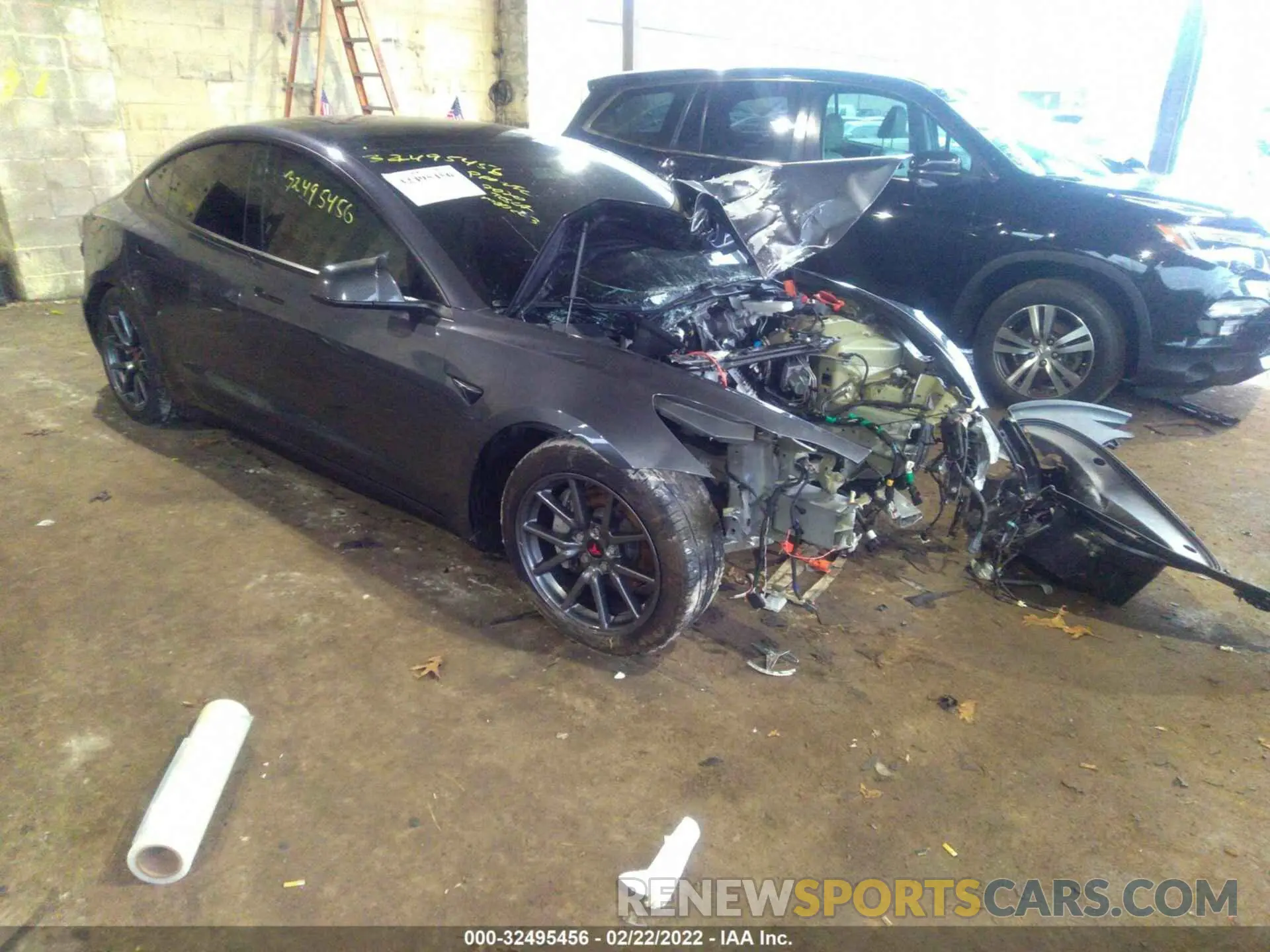 1 Photograph of a damaged car 5YJ3E1EA9MF914874 TESLA MODEL 3 2021