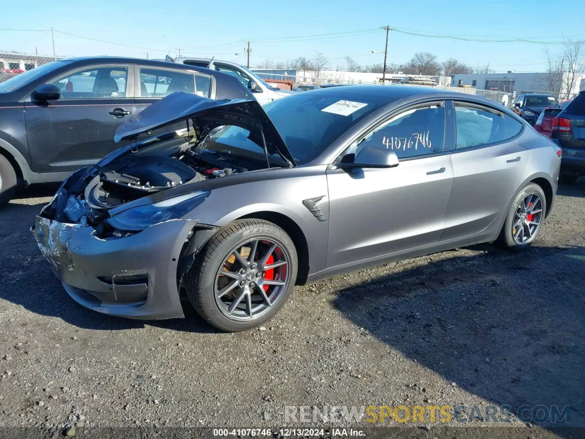 2 Photograph of a damaged car 5YJ3E1EA9MF915135 TESLA MODEL 3 2021