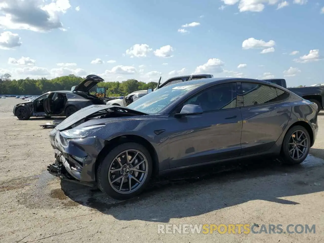 1 Фотография поврежденного автомобиля 5YJ3E1EA9MF976419 TESLA MODEL 3 2021