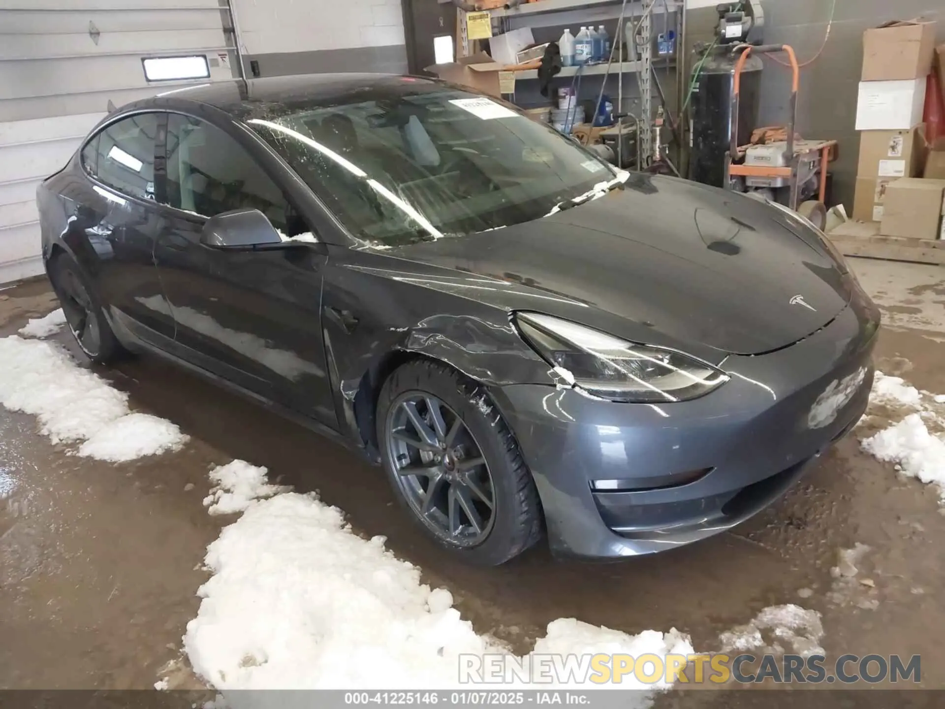 1 Photograph of a damaged car 5YJ3E1EA9MF991454 TESLA MODEL 3 2021