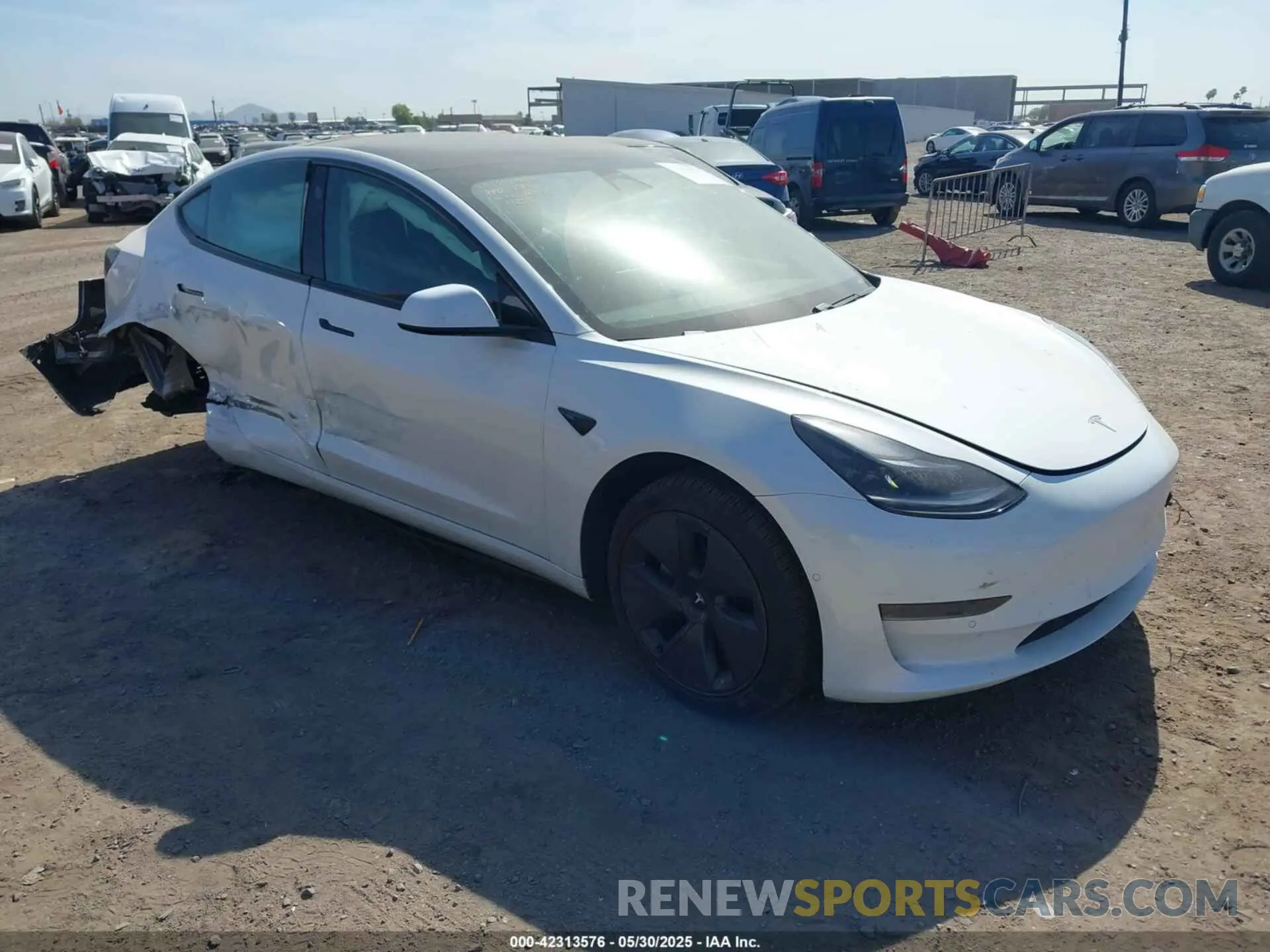 1 Фотография поврежденного автомобиля 5YJ3E1EA9MF994855 TESLA MODEL 3 2021