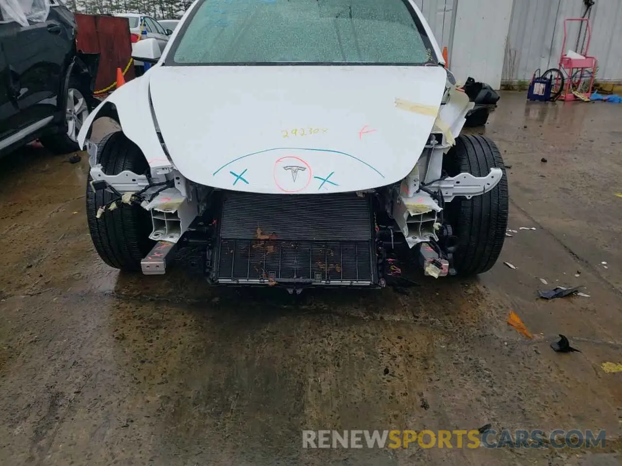 9 Photograph of a damaged car 5YJ3E1EAXMF017305 TESLA MODEL 3 2021