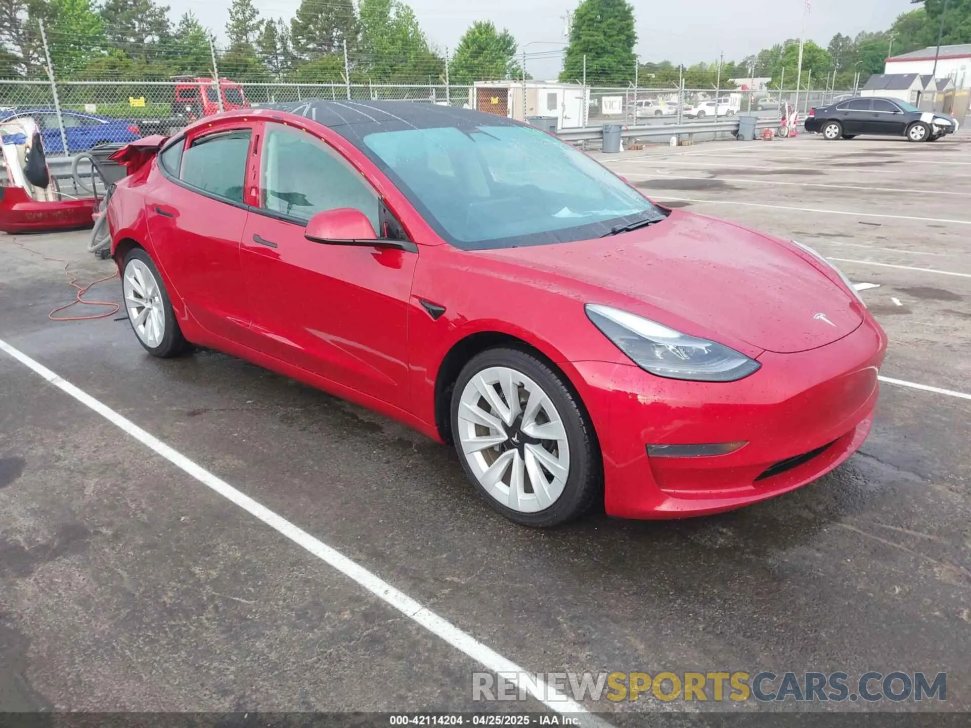 1 Фотография поврежденного автомобиля 5YJ3E1EAXMF017773 TESLA MODEL 3 2021