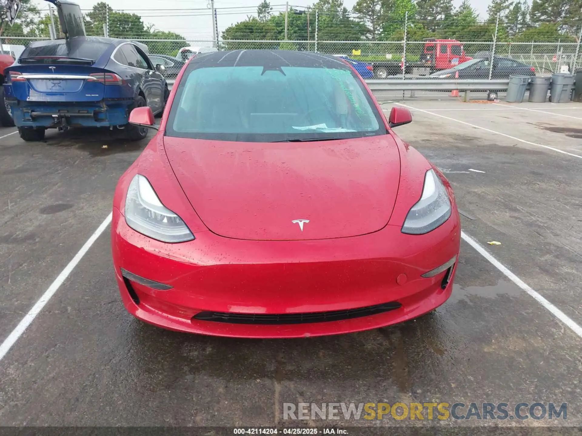 13 Фотография поврежденного автомобиля 5YJ3E1EAXMF017773 TESLA MODEL 3 2021