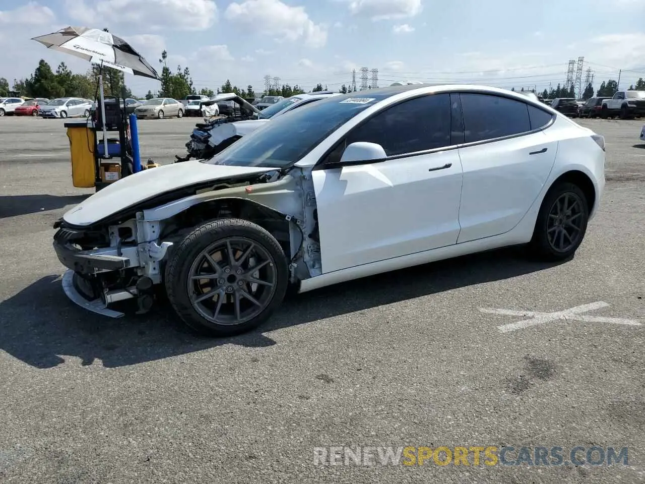 1 Фотография поврежденного автомобиля 5YJ3E1EAXMF028630 TESLA MODEL 3 2021