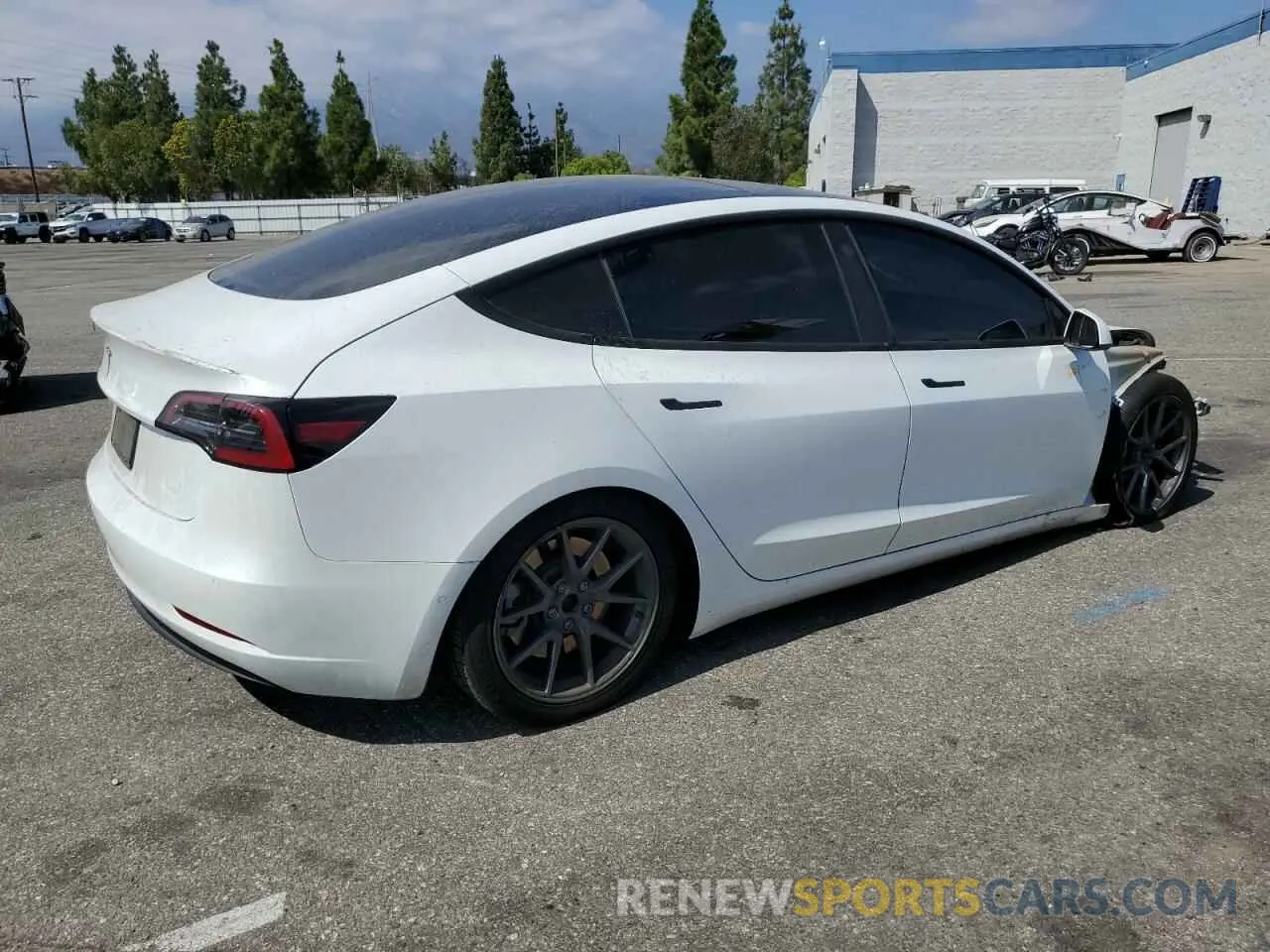 3 Фотография поврежденного автомобиля 5YJ3E1EAXMF028630 TESLA MODEL 3 2021