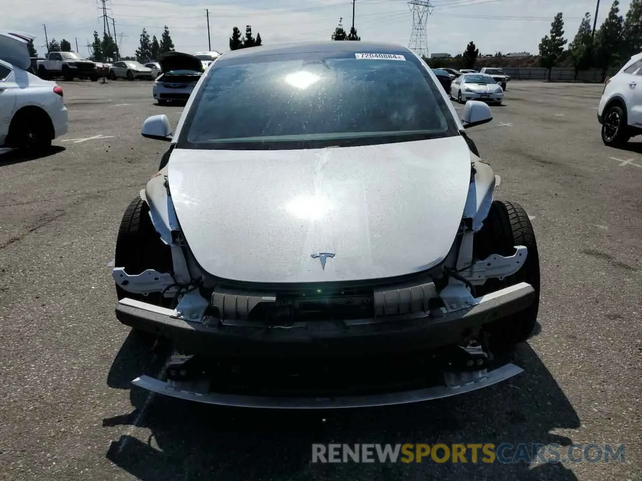 5 Фотография поврежденного автомобиля 5YJ3E1EAXMF028630 TESLA MODEL 3 2021