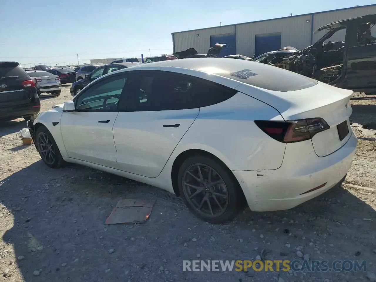2 Photograph of a damaged car 5YJ3E1EAXMF030393 TESLA MODEL 3 2021