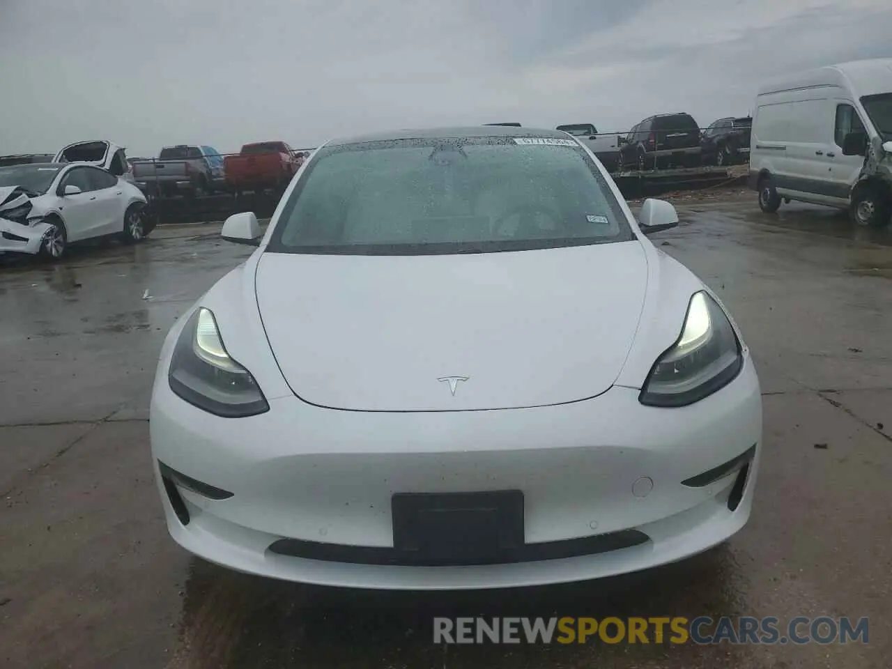 5 Photograph of a damaged car 5YJ3E1EAXMF057867 TESLA MODEL 3 2021